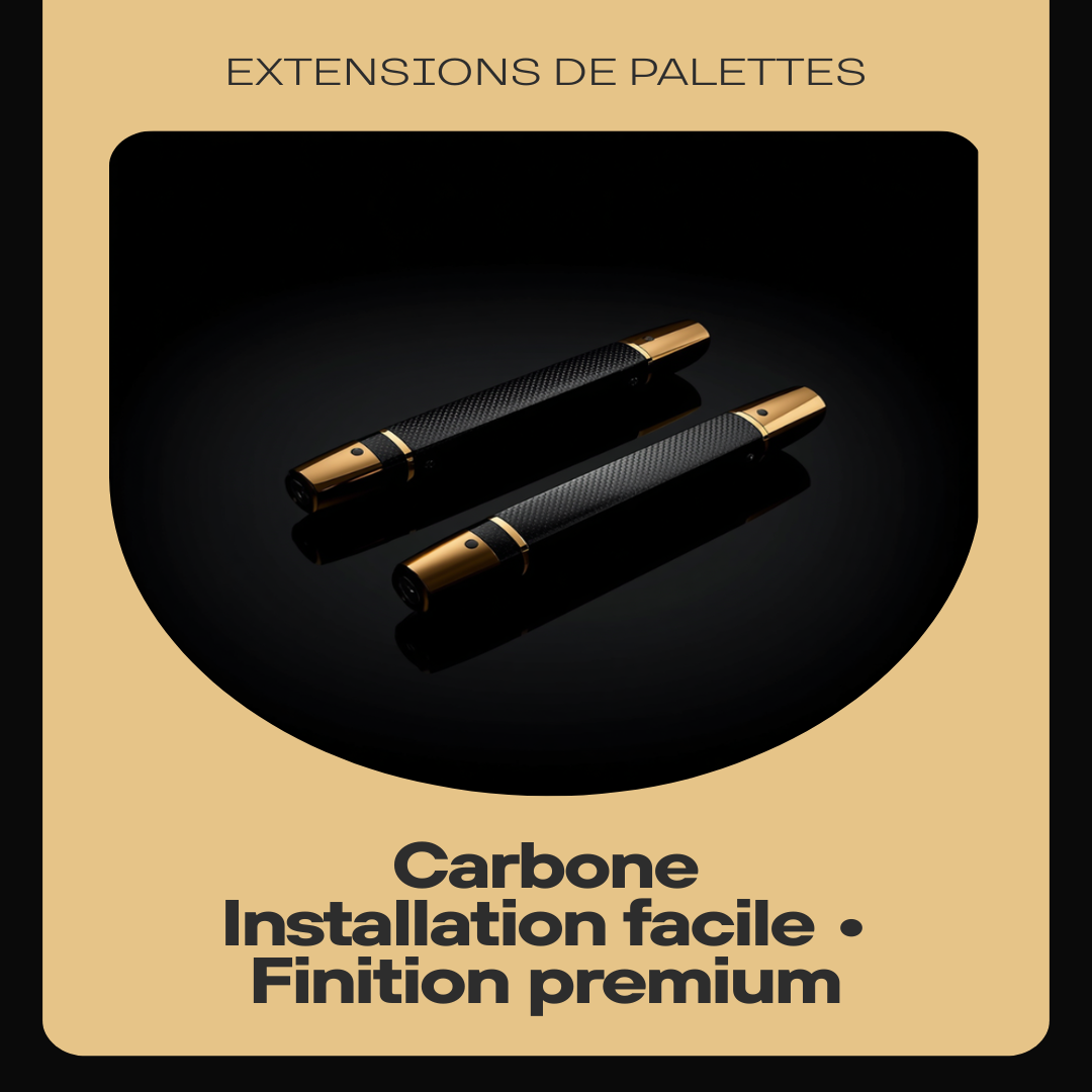 Extensions de palettes carbone Mercedes W176 W204 W212