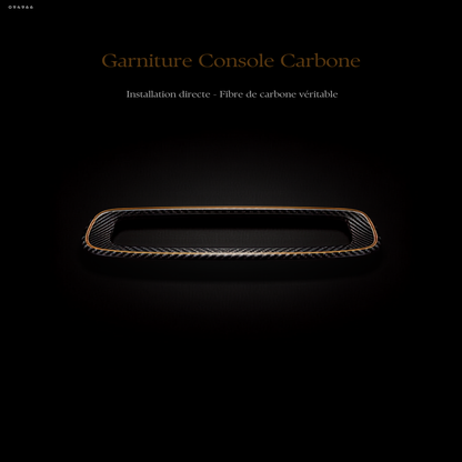 Garniture console centrale carbone BMW F30 F32