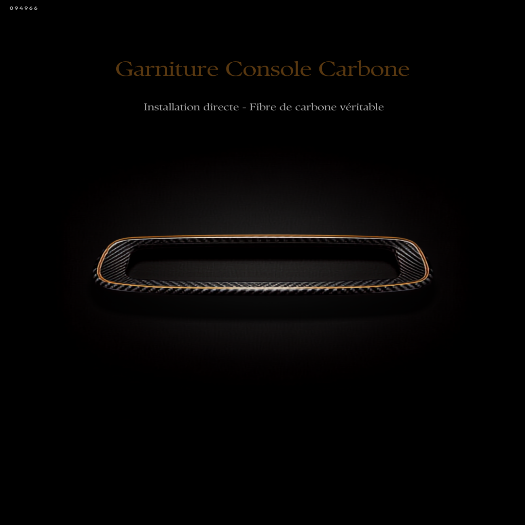 Garniture console centrale fibre de carbone BMW F30 F32