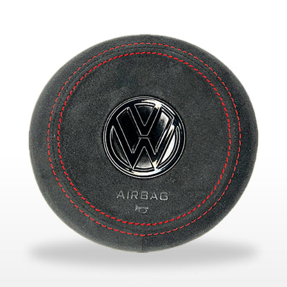 Couvercle d'Airbag Alcantara, Cuir ou Carbone - VW Golf 7, Polo, Tiguan, Scirocco
