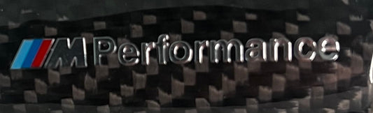 Garniture Centrale de Volant Carbone BMW - logo M Performance