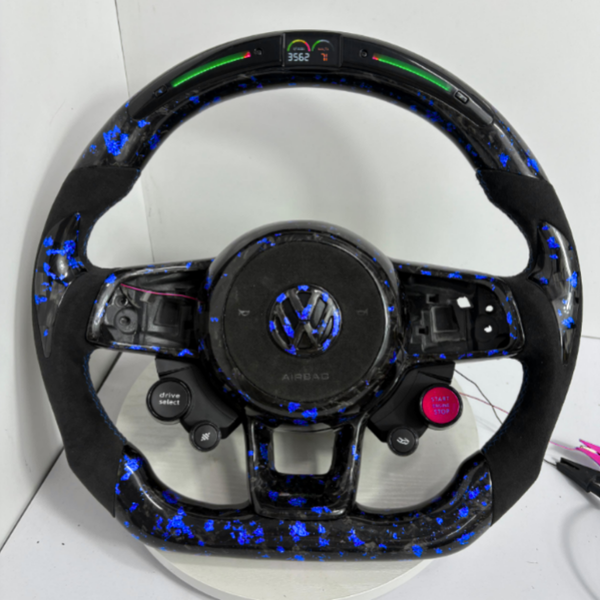 Volant Golf 7 Personnalisé GTI/R/GTD/GTE — Carbone, Alcantara & Cuir